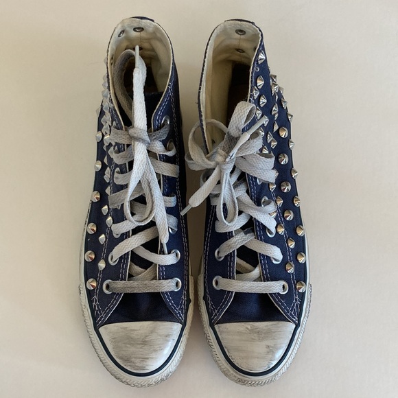 Converse All Star Studded, Distressed High Tops - Picture 6 of 11